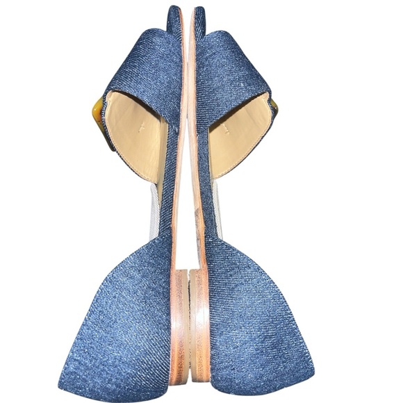 Talbots Denim Flats with Tortoise Accent - Picture 4 of 8